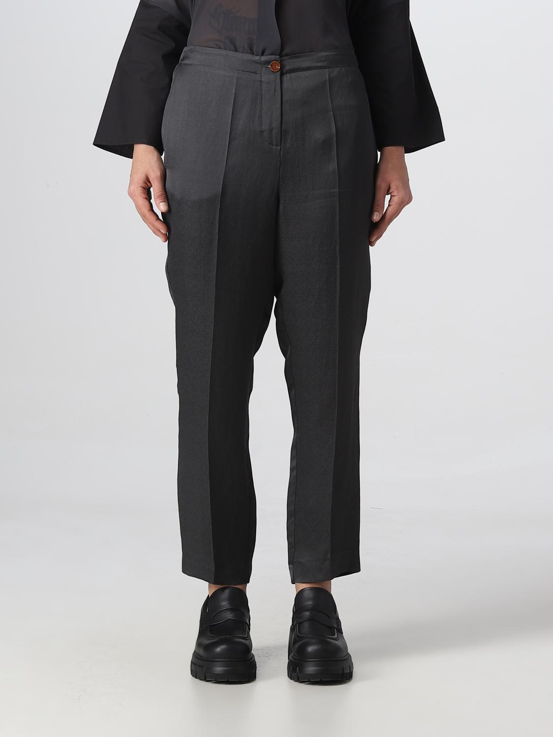 Alysi Women's Lyocell and Linen Trousers OLIO