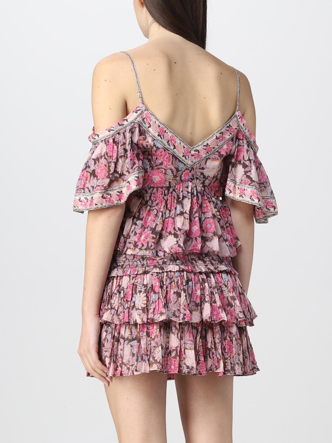 ISABEL MARANT ETOILE TOP: Top Isabel Marant Etoile in cotone stampato, Nero - Img 3