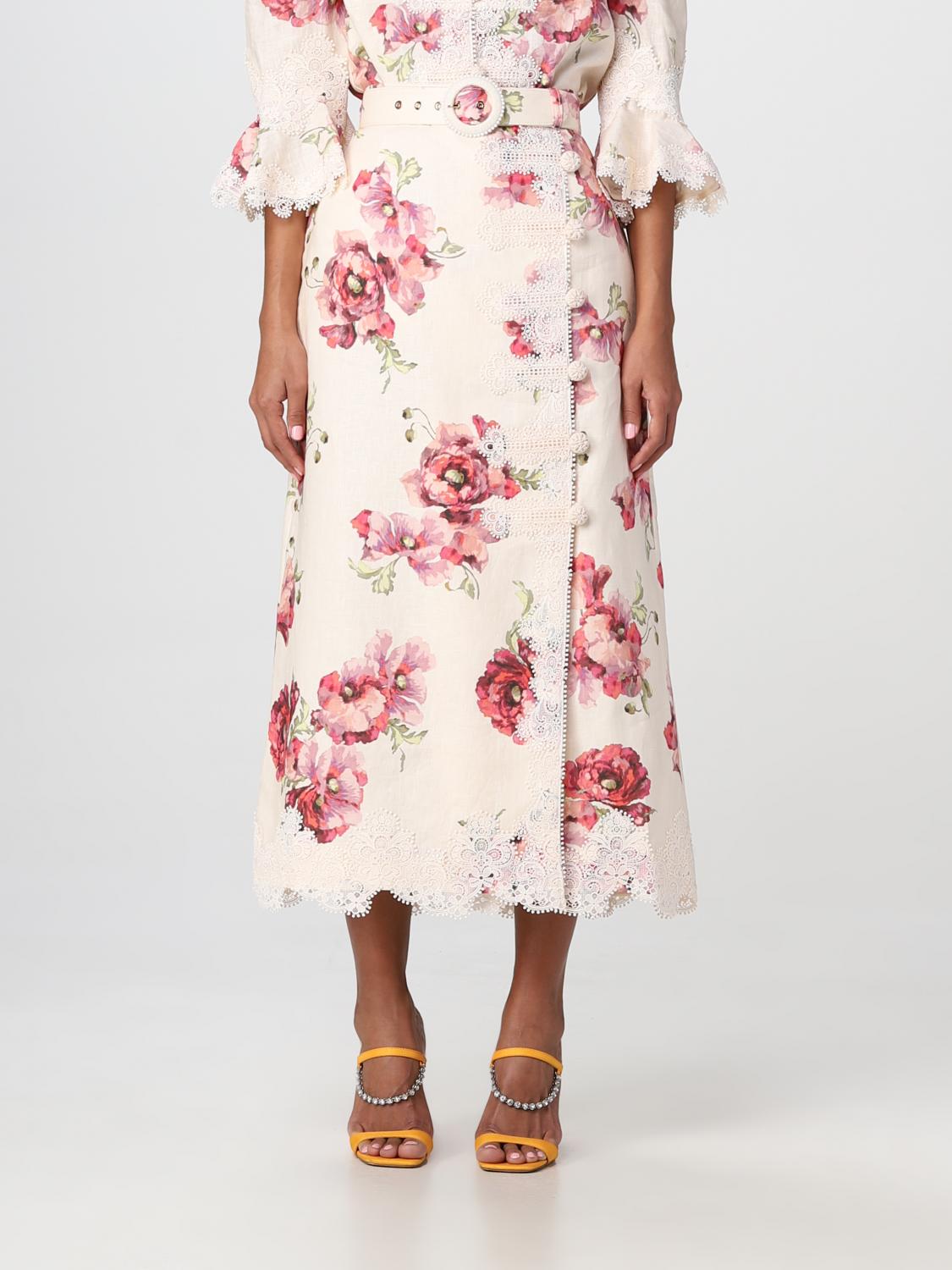 ZIMMERMANN SKIRT: Skirt woman Zimmermann, Cream - Img 1