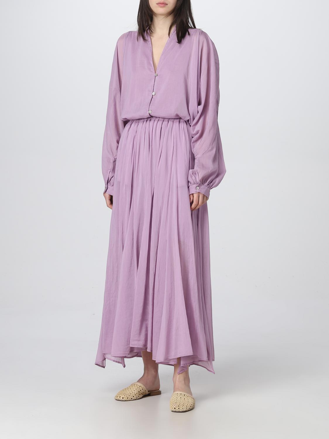 FORTE FORTE CAMICIA: Camicia Forte Forte in cotone e seta, Viola - Img 2