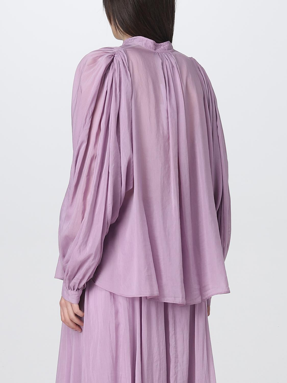 FORTE FORTE CAMICIA: Camicia Forte Forte in cotone e seta, Viola - Img 3