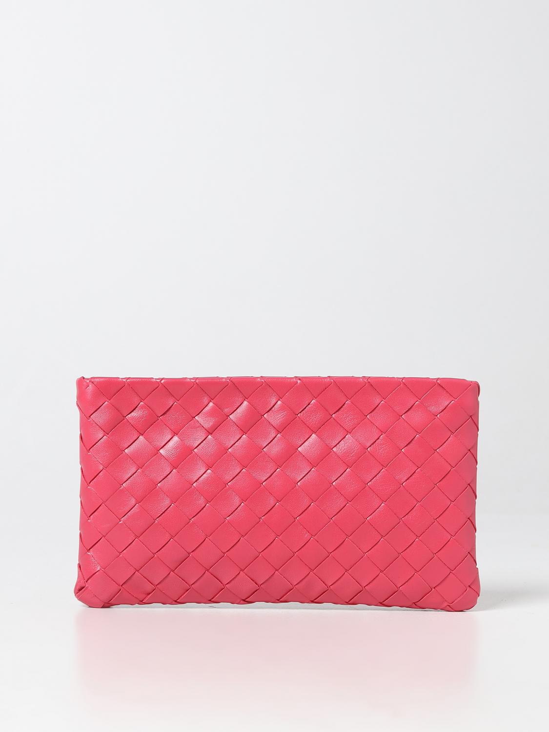 BOTTEGA VENETA CLUTCH: Bottega Veneta clutch in smooth leather, Red - Img 1