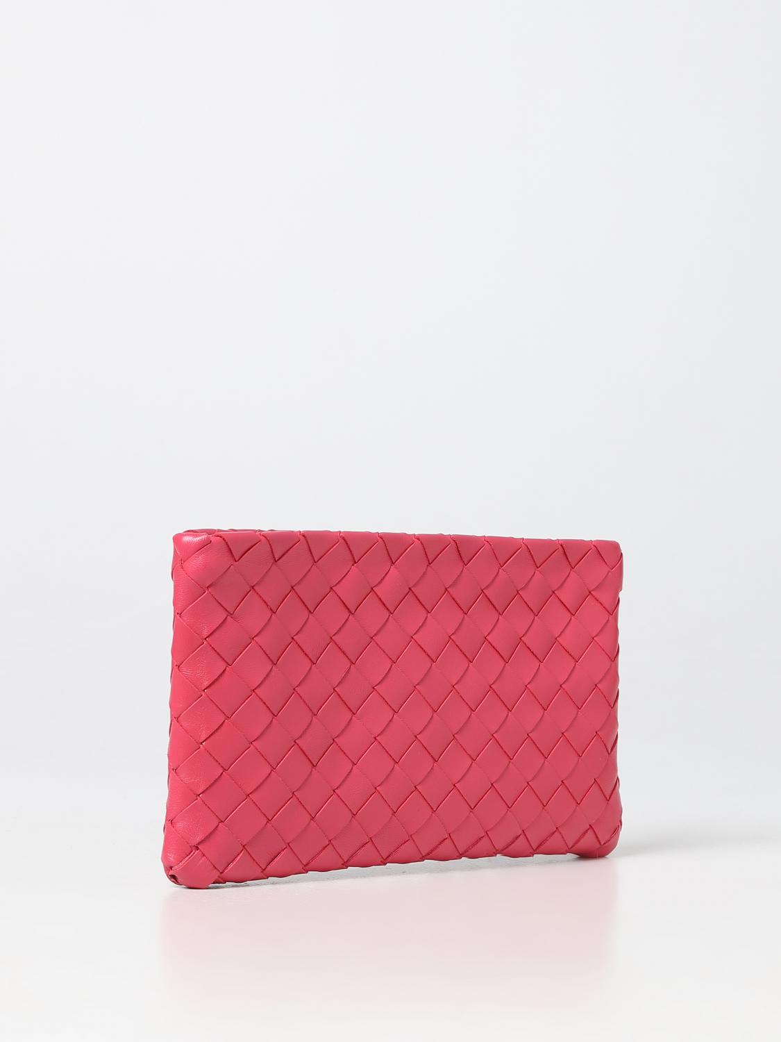 BOTTEGA VENETA CLUTCH: Bottega Veneta clutch in smooth leather, Red - Img 2