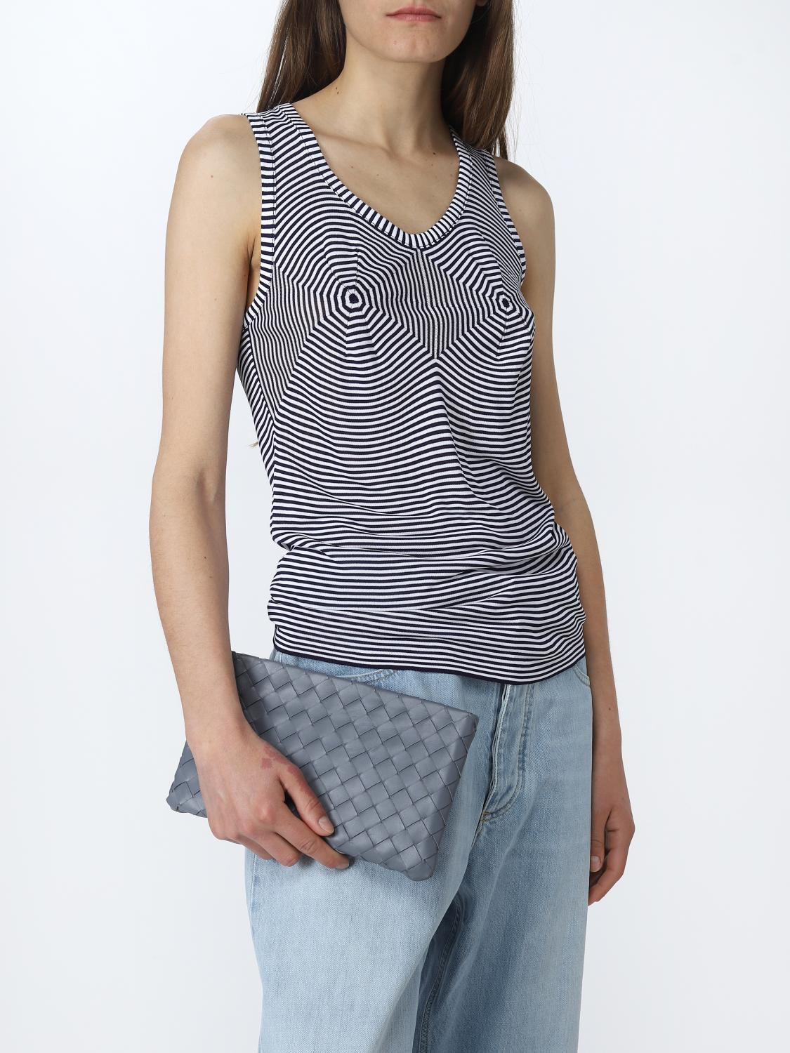 BOTTEGA VENETA POCHETTE: Mini sac à main femme Bottega Veneta, Gris - Img 2