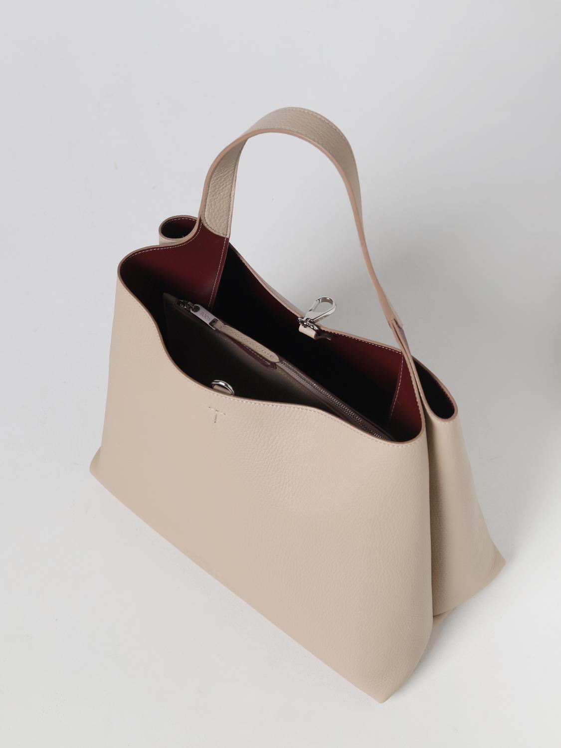 TOD'S BORSA A SPALLA: Borsa Tod's in pelle a grana, Avorio - Img 4