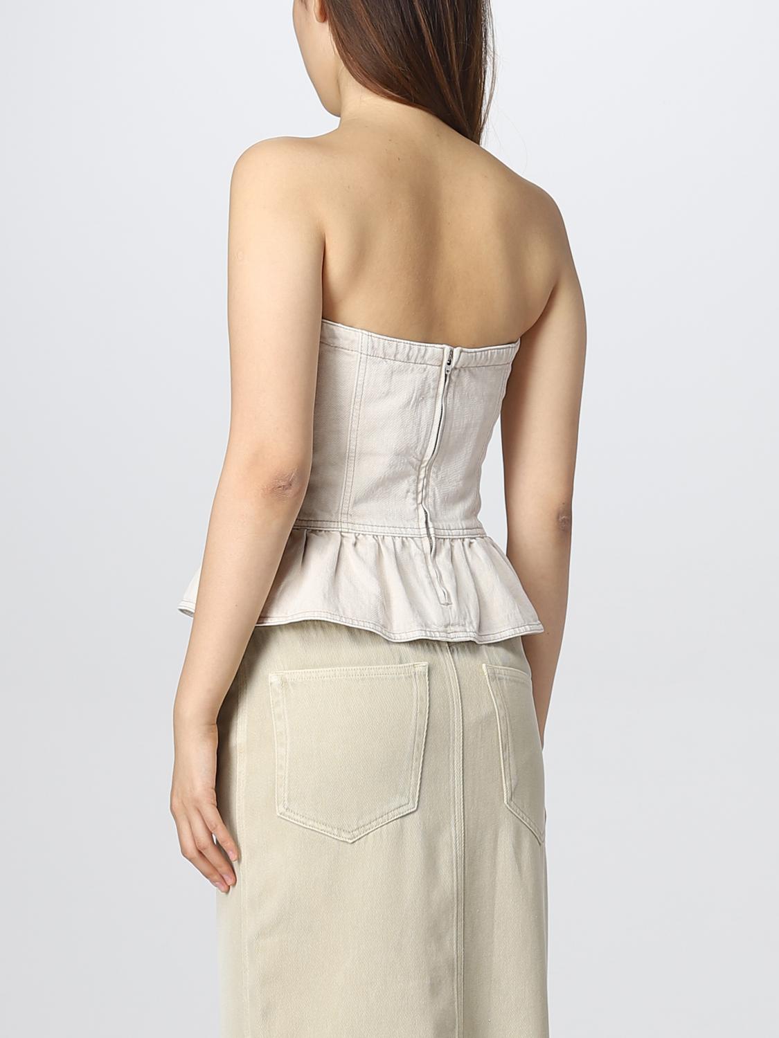 ISABEL MARANT ETOILE TOP: Top mujer Isabel Marant Etoile, Crudo - Img 3