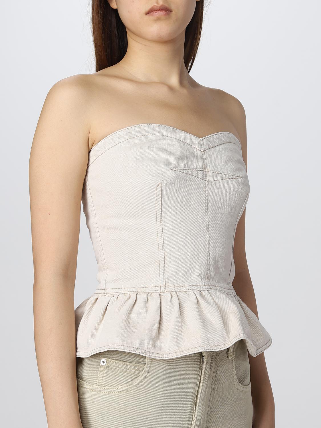 ISABEL MARANT ETOILE TOP: Top mujer Isabel Marant Etoile, Crudo - Img 4