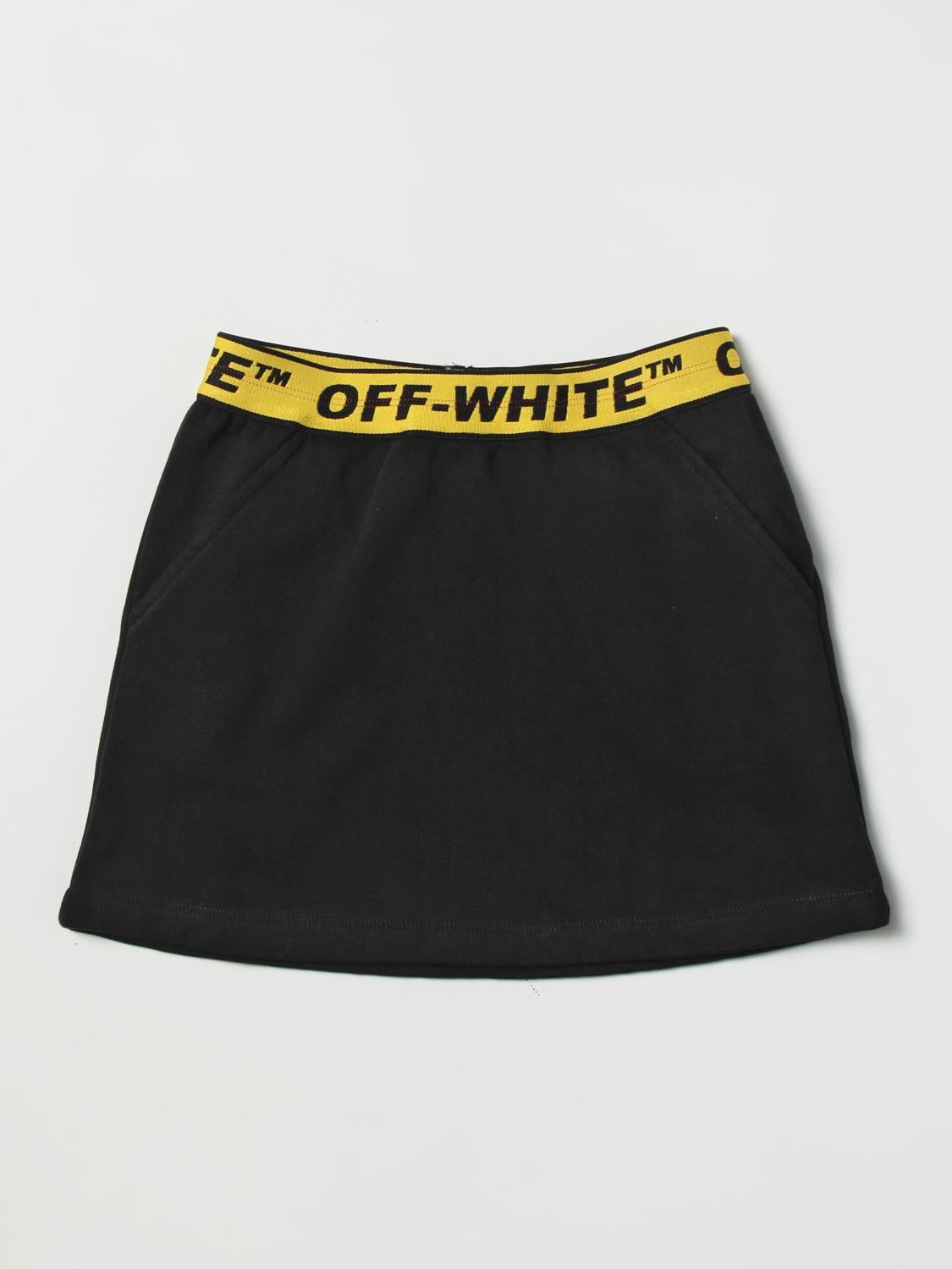 OFF-WHITE KIDS FALDA: Falda niños Off-white, Negro - Img 1