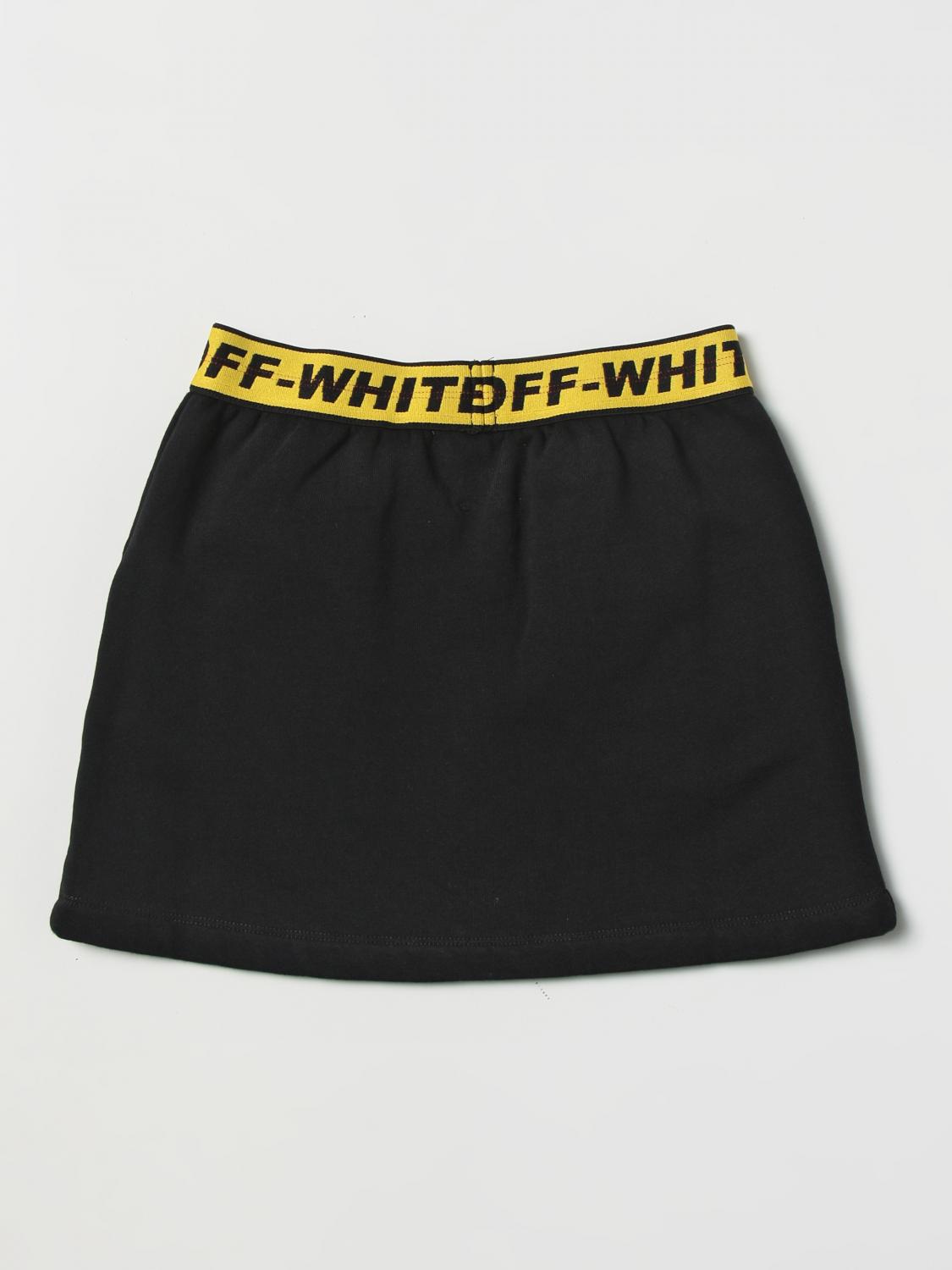 OFF-WHITE KIDS FALDA: Falda niños Off-white, Negro - Img 2