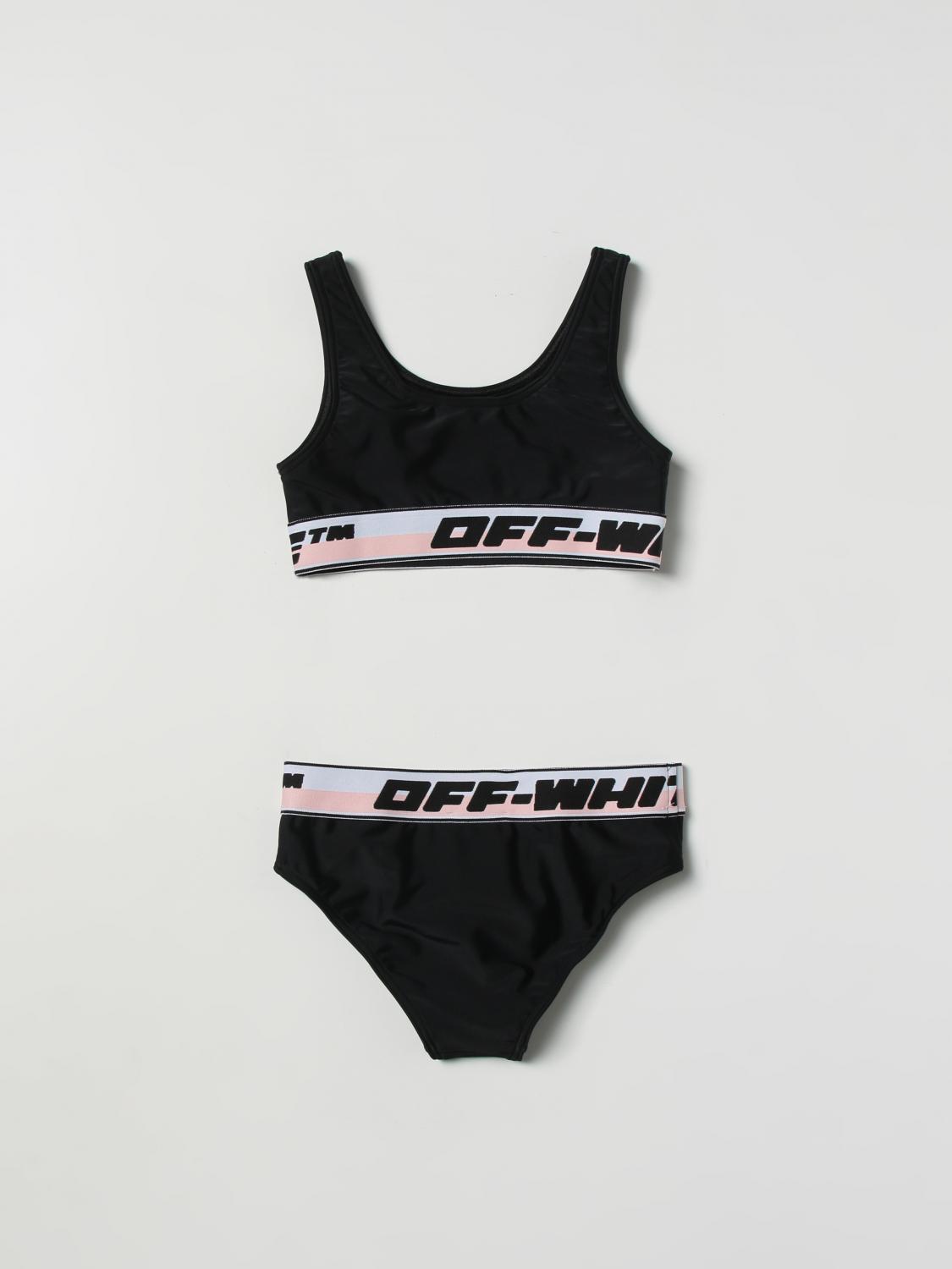 OFF-WHITE KIDS BAÑADOR: Bañador niños Off-white, Negro - Img 2