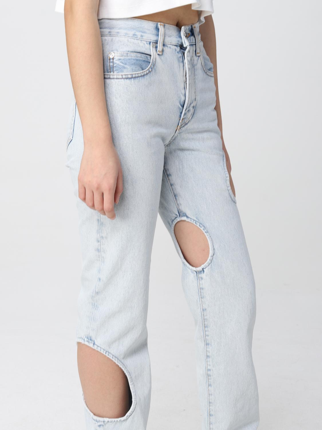 OFF-WHITE JEANS: Hose damen Off-white, Blau - Img 5