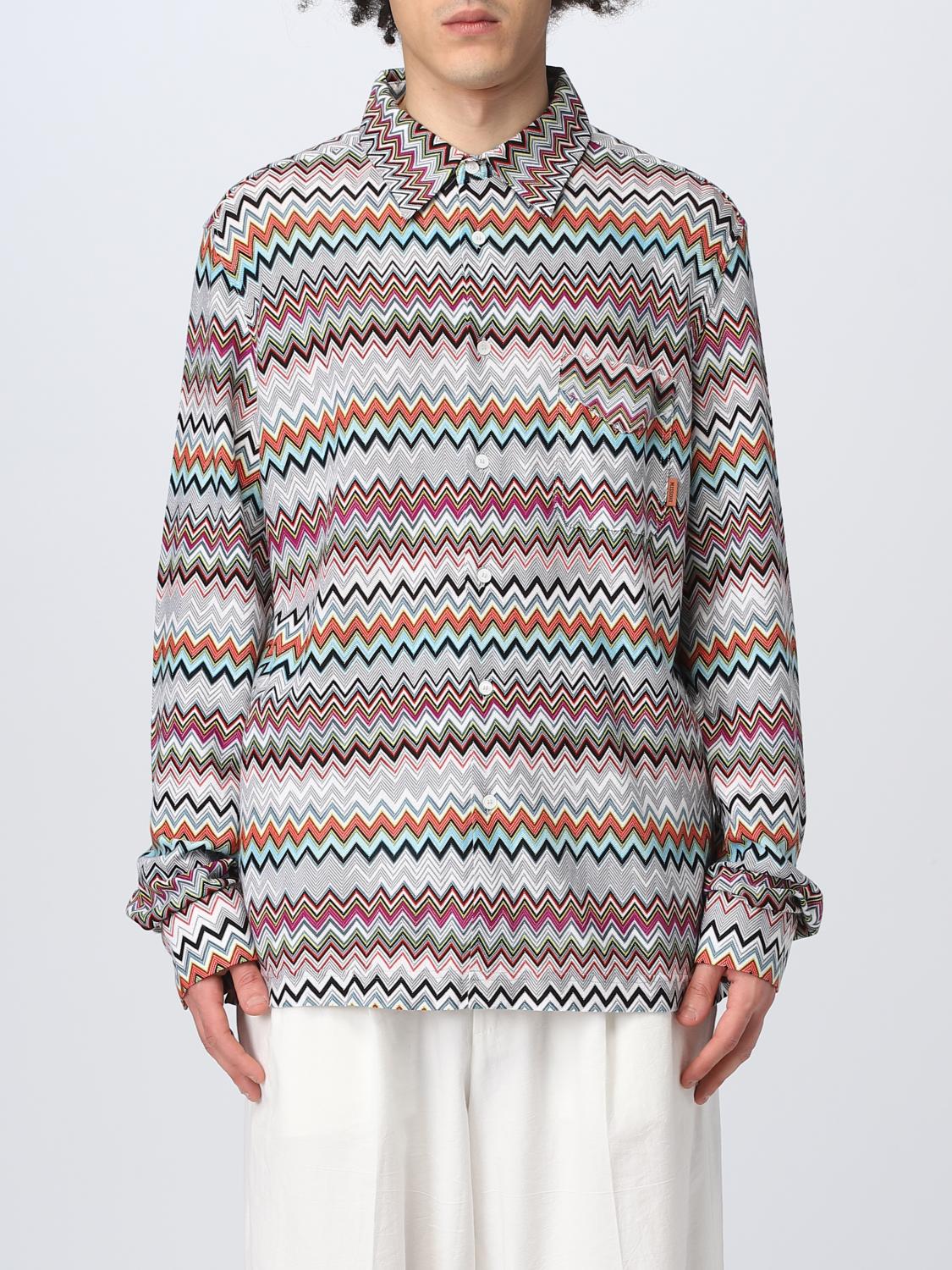 MISSONI CAMICIA: Camicia Missoni in misto cotone, Rosso - Img 1