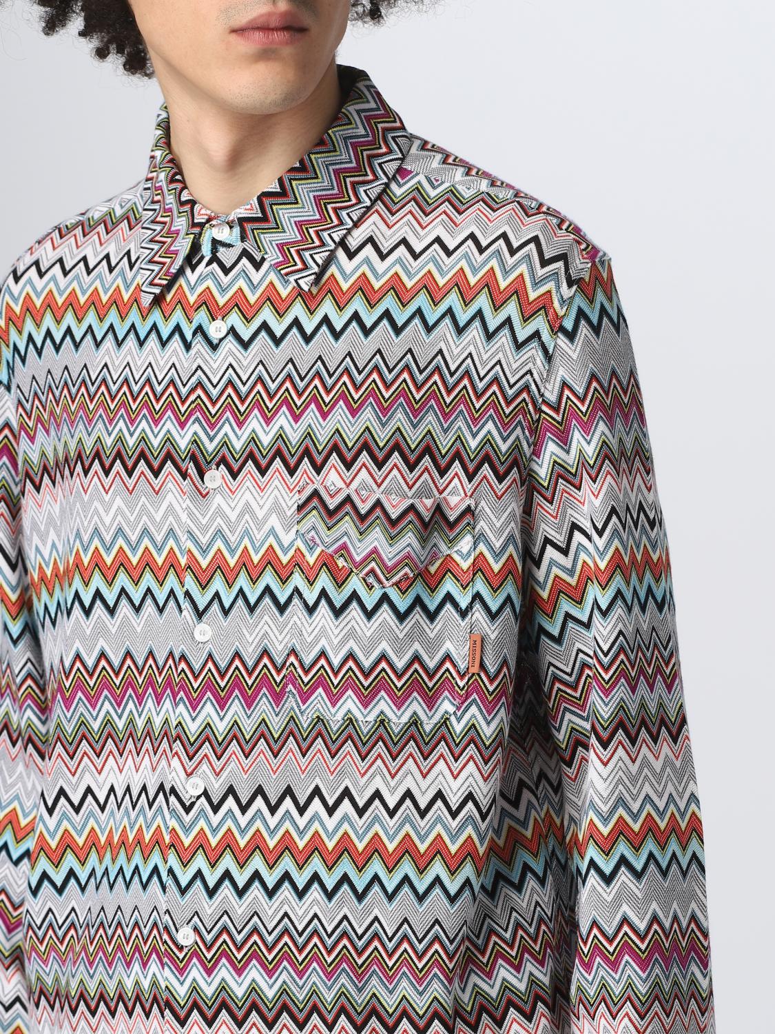 MISSONI CAMICIA: Camicia Missoni in misto cotone, Rosso - Img 4