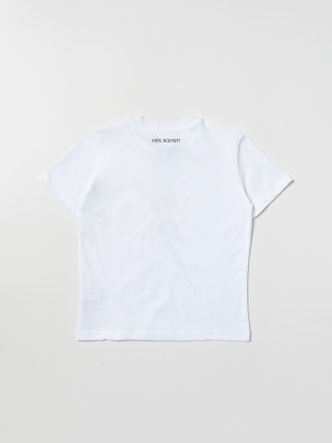 NEIL BARRETT KIDS CAMISETA: Camiseta niños Neil Barrett, Blanco - Img 2