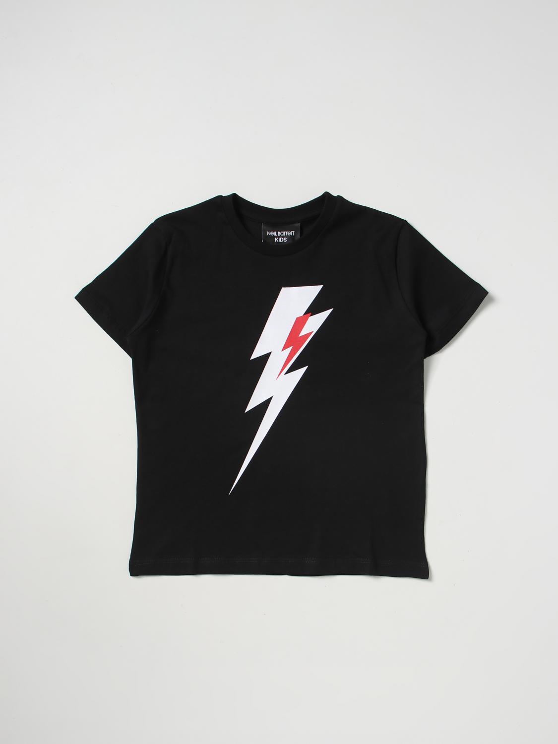 NEIL BARRETT KIDS T-SHIRT: T-shirt kinder Neil Barrett, Schwarz - Img 1