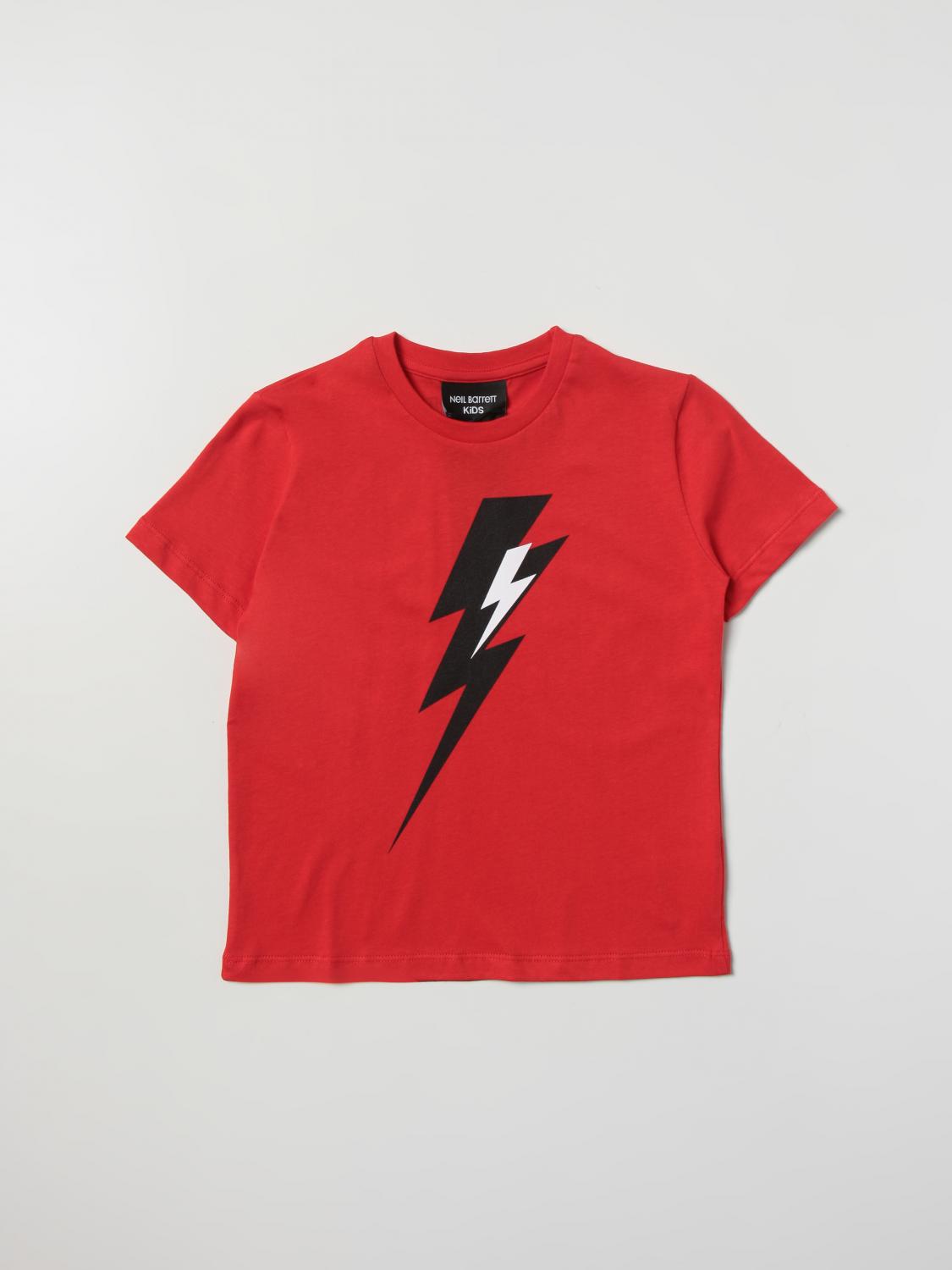 NEIL BARRETT KIDS T-SHIRT: T-shirt kinder Neil Barrett, Rot - Img 1