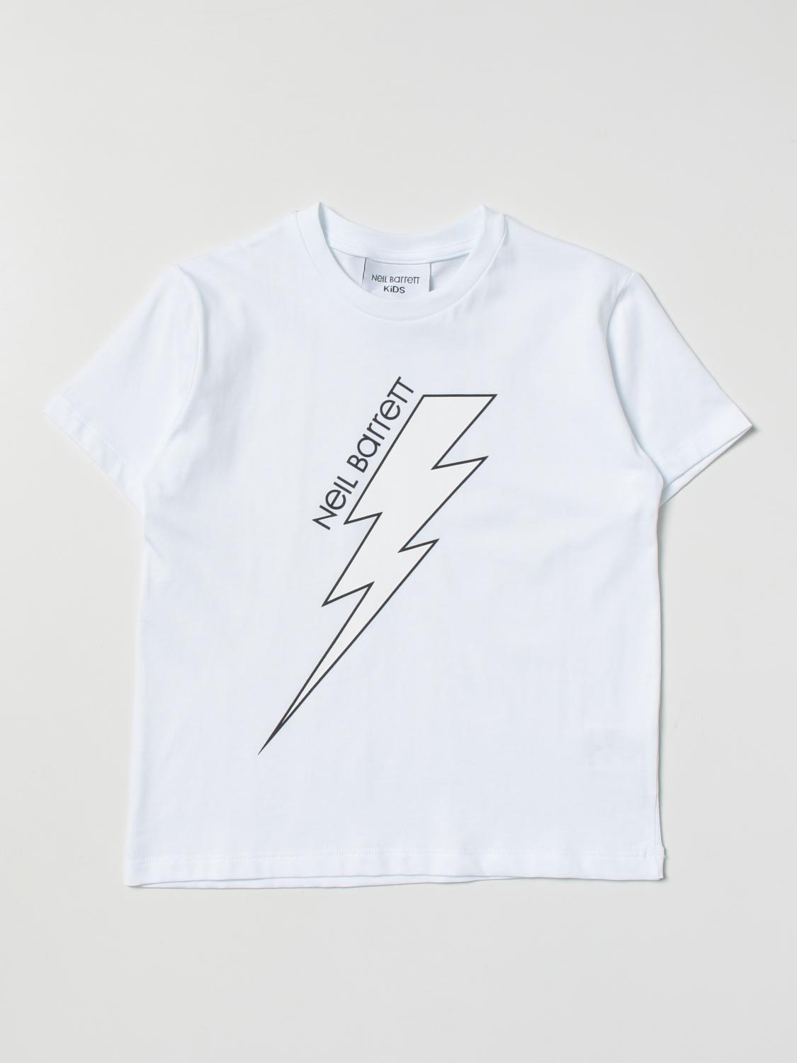 NEIL BARRETT KIDS T-SHIRT: T-shirt kinder Neil Barrett, Weiß - Img 1