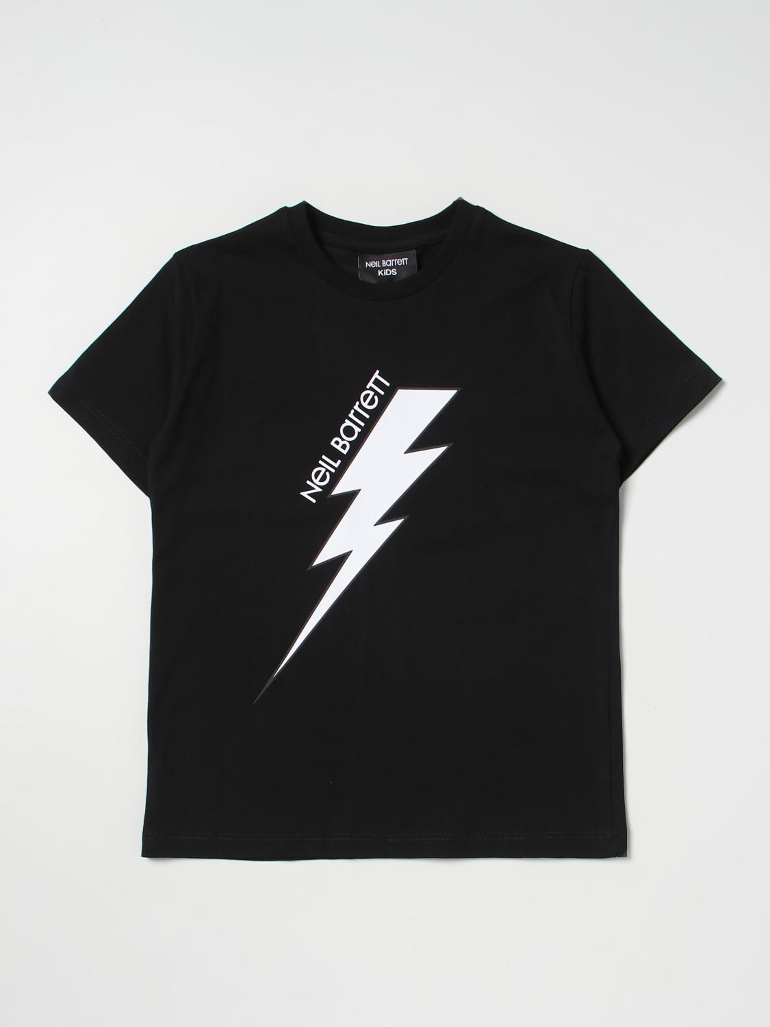 NEIL BARRETT KIDS T-SHIRT: T-shirt kinder Neil Barrett, Schwarz - Img 1