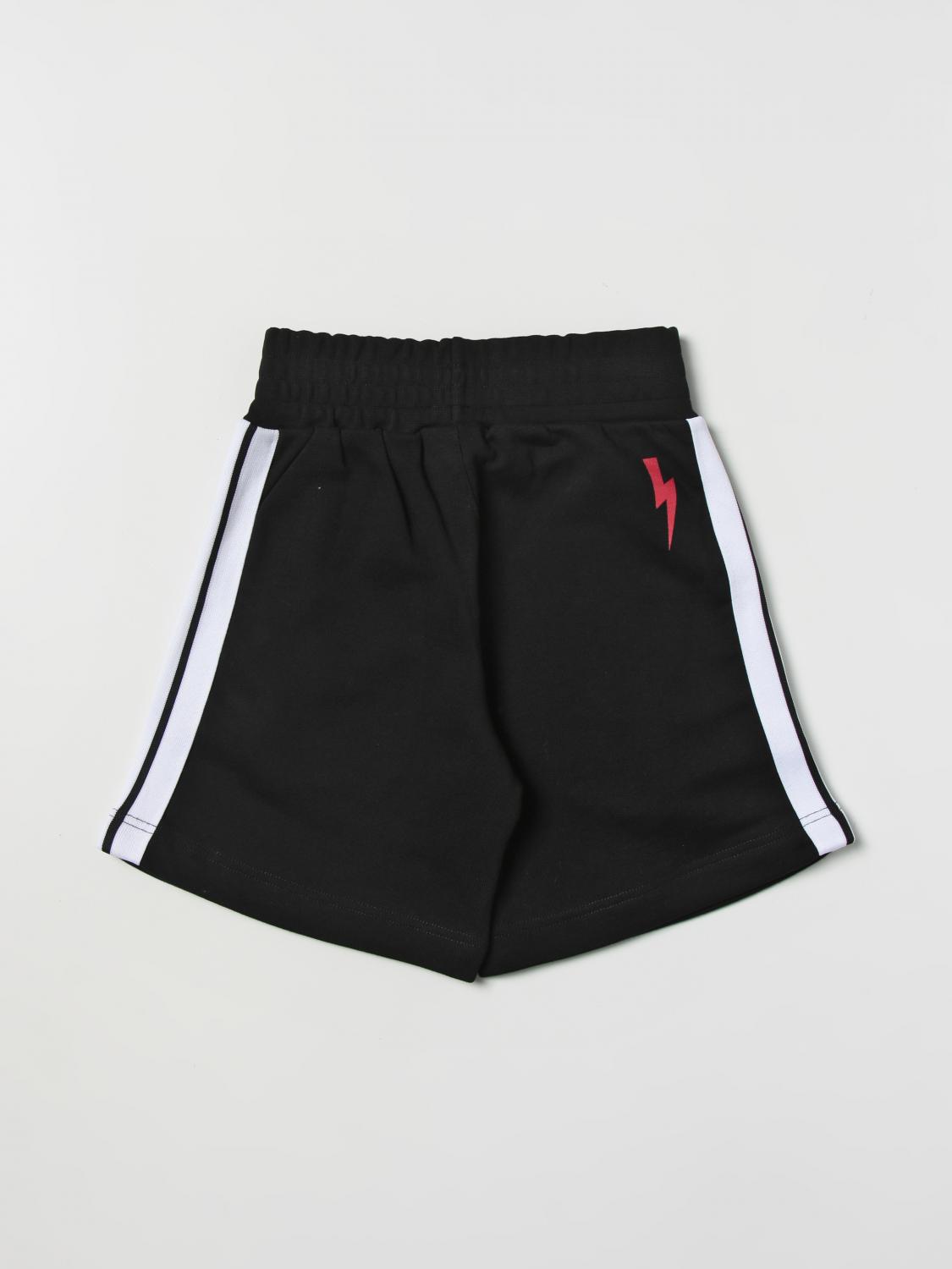 NEIL BARRETT KIDS SHORTS: Shorts kids Neil Barrett, Black - Img 2