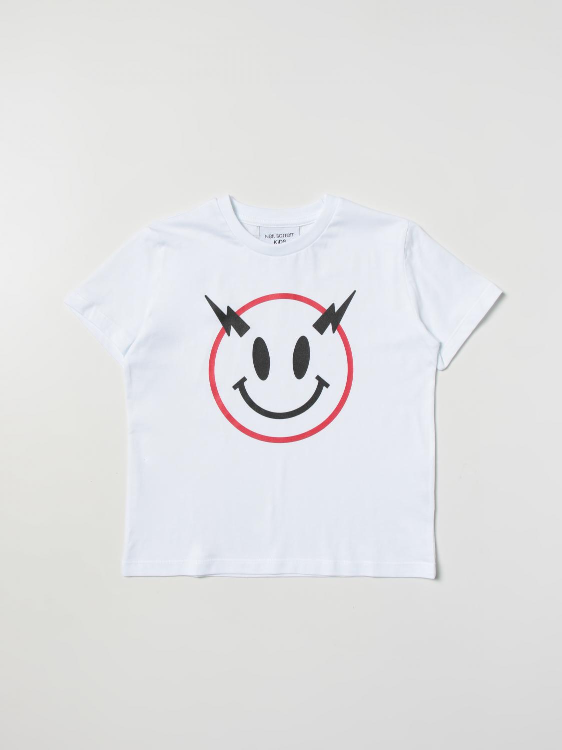 NEIL BARRETT KIDS CAMISETA: Camiseta niños Neil Barrett, Blanco - Img 1