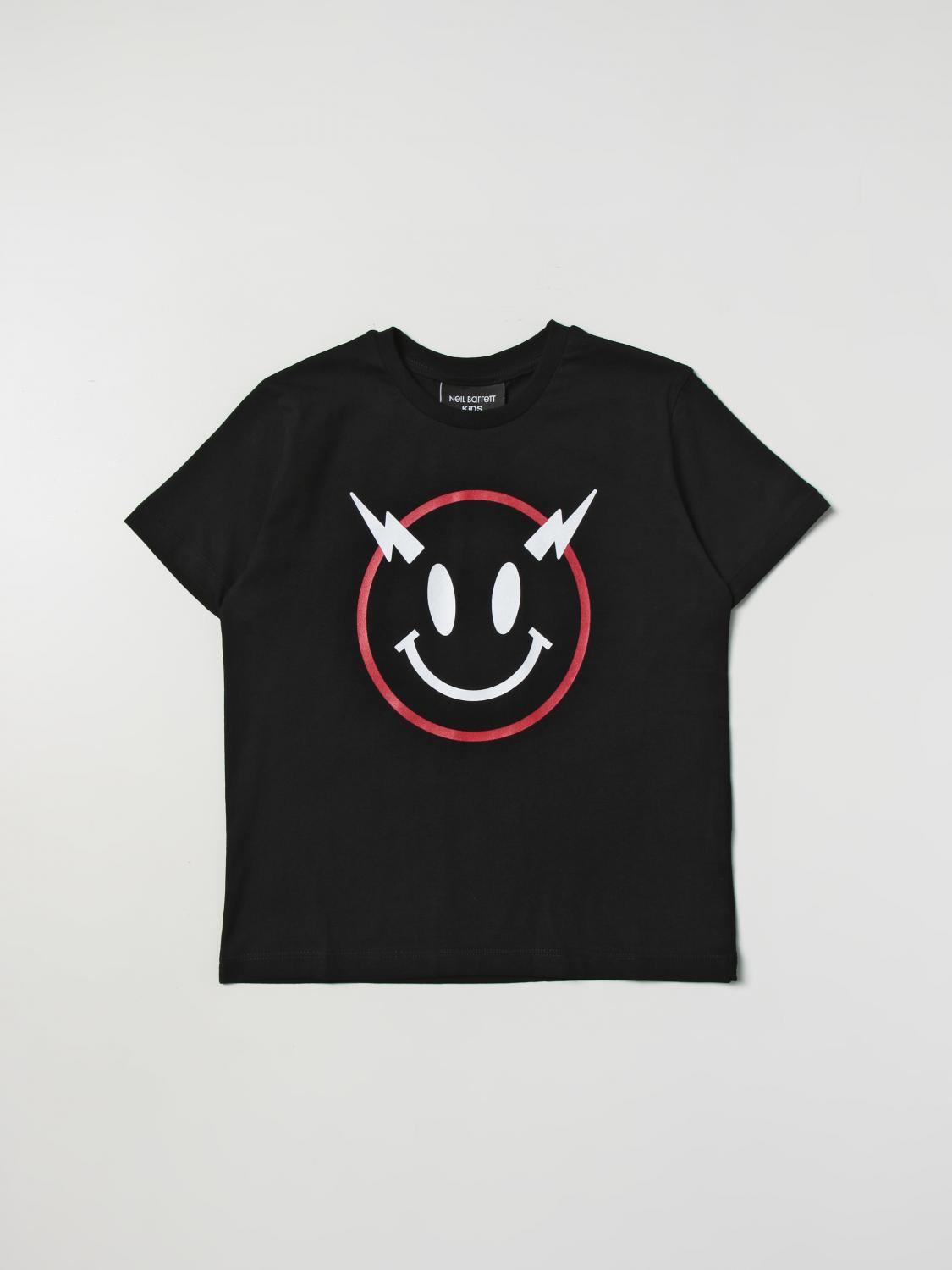 NEIL BARRETT KIDS T-SHIRT: T-shirt kinder Neil Barrett, Schwarz - Img 1