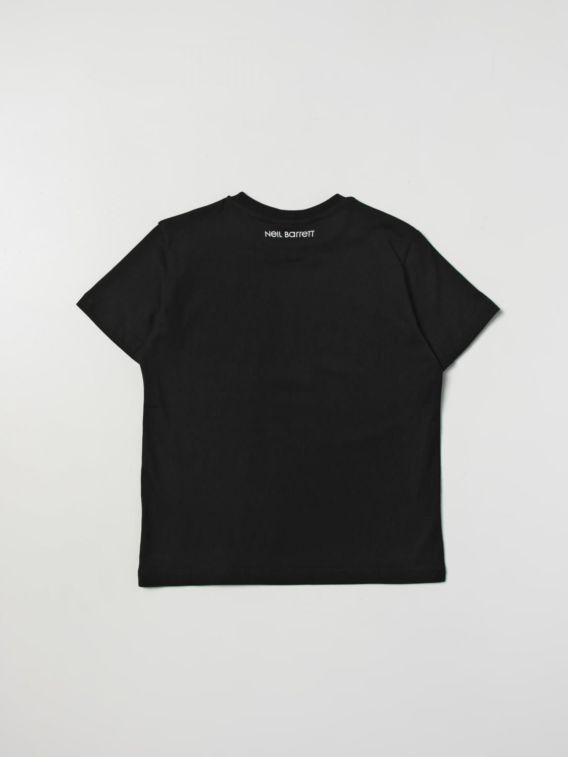 NEIL BARRETT KIDS T-SHIRT: T-shirt kinder Neil Barrett, Schwarz - Img 2