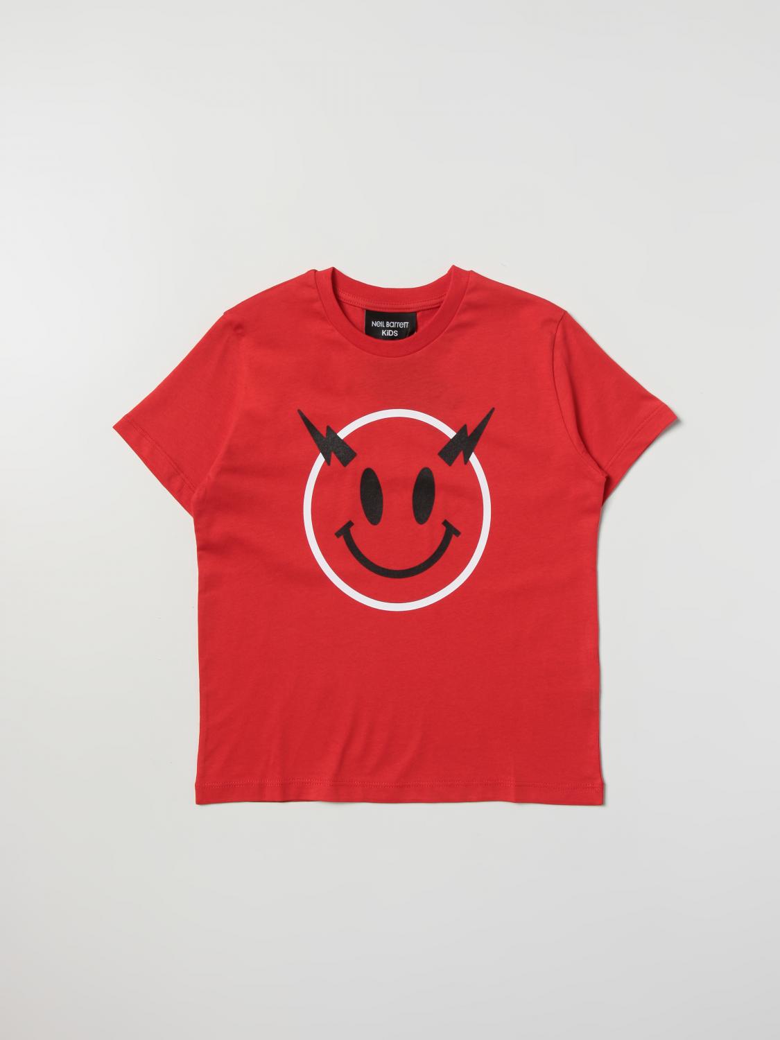 NEIL BARRETT KIDS T-SHIRT: T-shirt kinder Neil Barrett, Rot - Img 1
