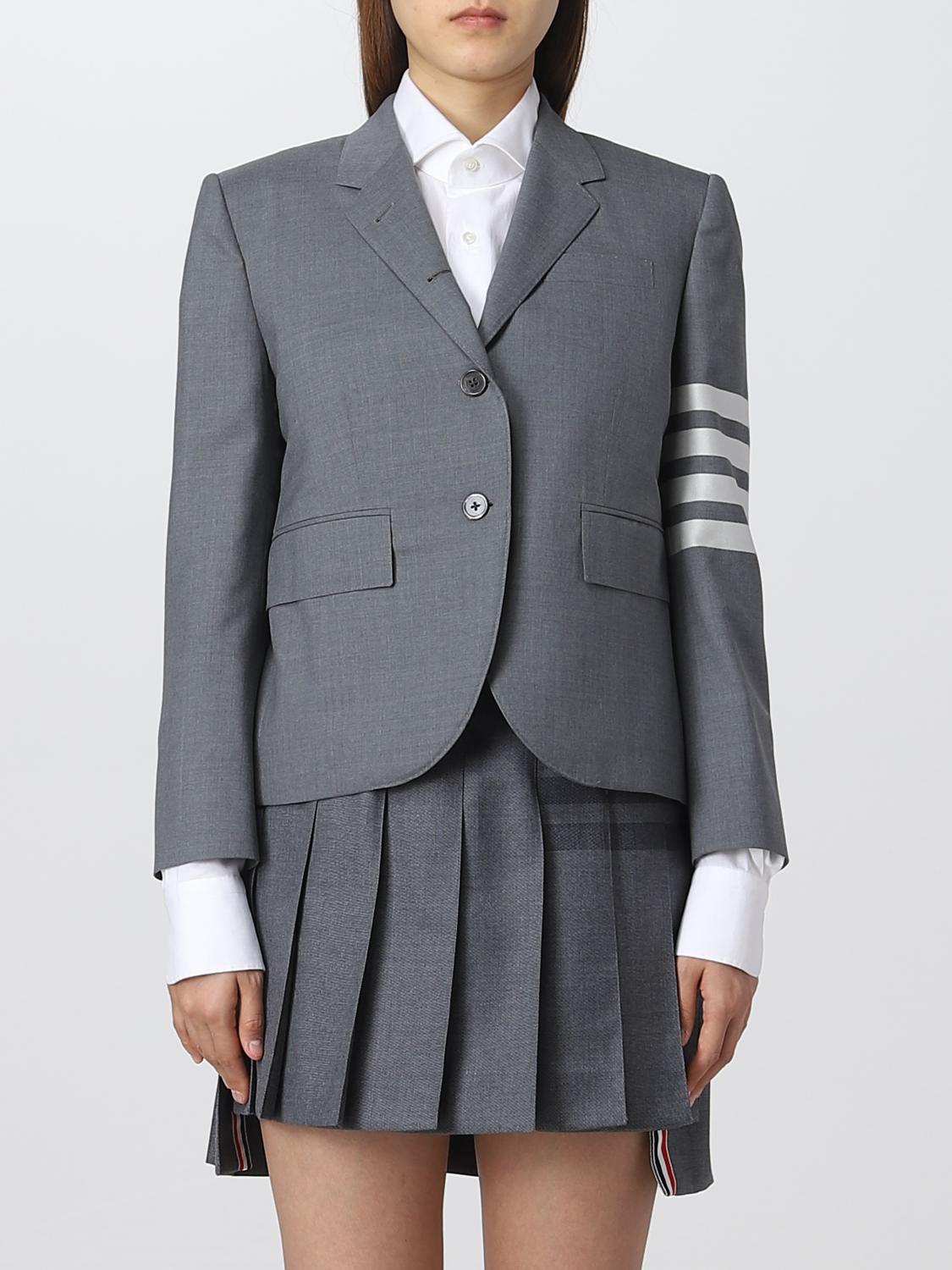 Thom Browne｜JACKETS (FBC010V 06146 035) Plain Weave 4 Bar Kint Rib Blouson | Thom Browne