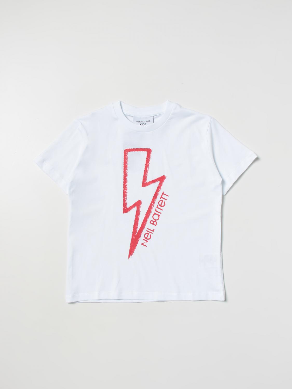 NEIL BARRETT KIDS CAMISETA: Camiseta niños Neil Barrett, Blanco - Img 1