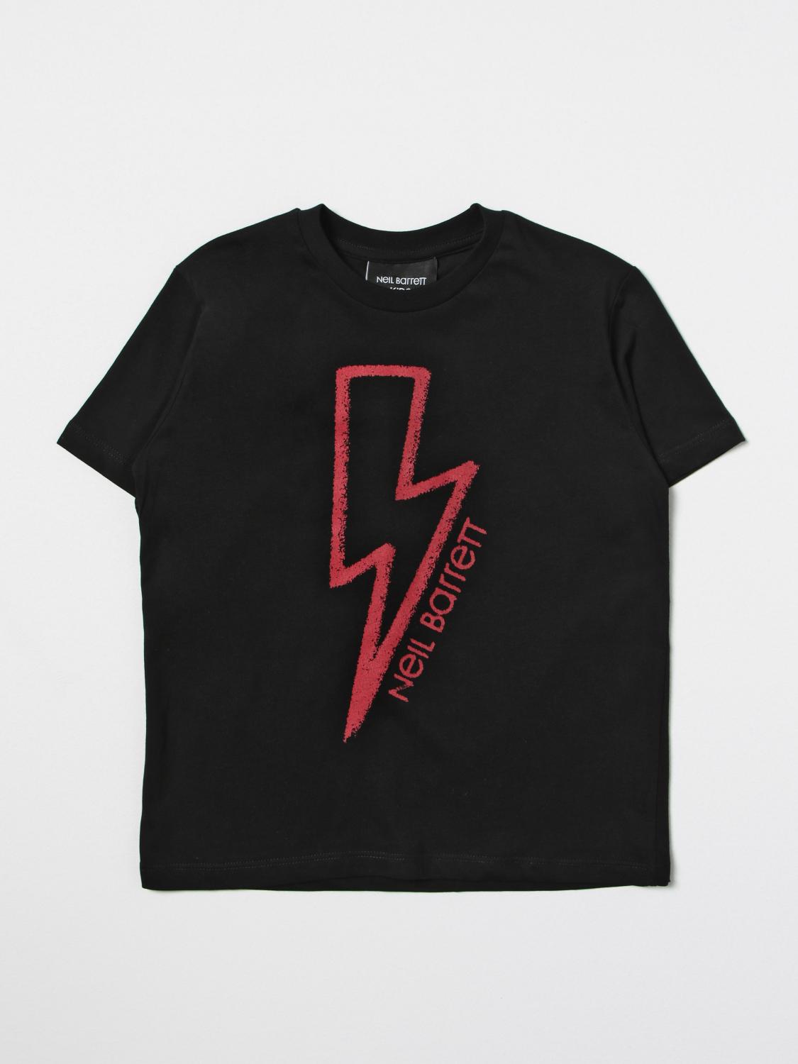 NEIL BARRETT KIDS T-SHIRT: T-shirt kinder Neil Barrett, Schwarz - Img 1