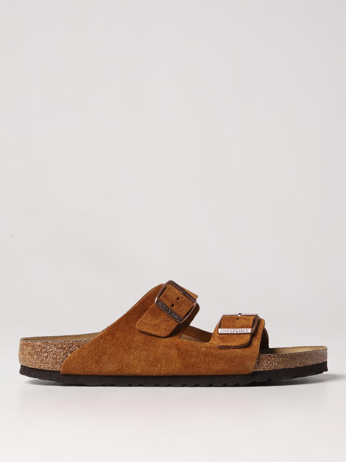BIRKENSTOCK SANDALS: Shoes men Birkenstock, Brown - Img 1