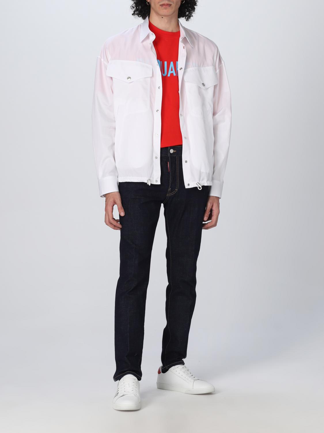 DSQUARED2 GIACCA: Giacca Dsquared2 in cotone, Bianco - Img 2