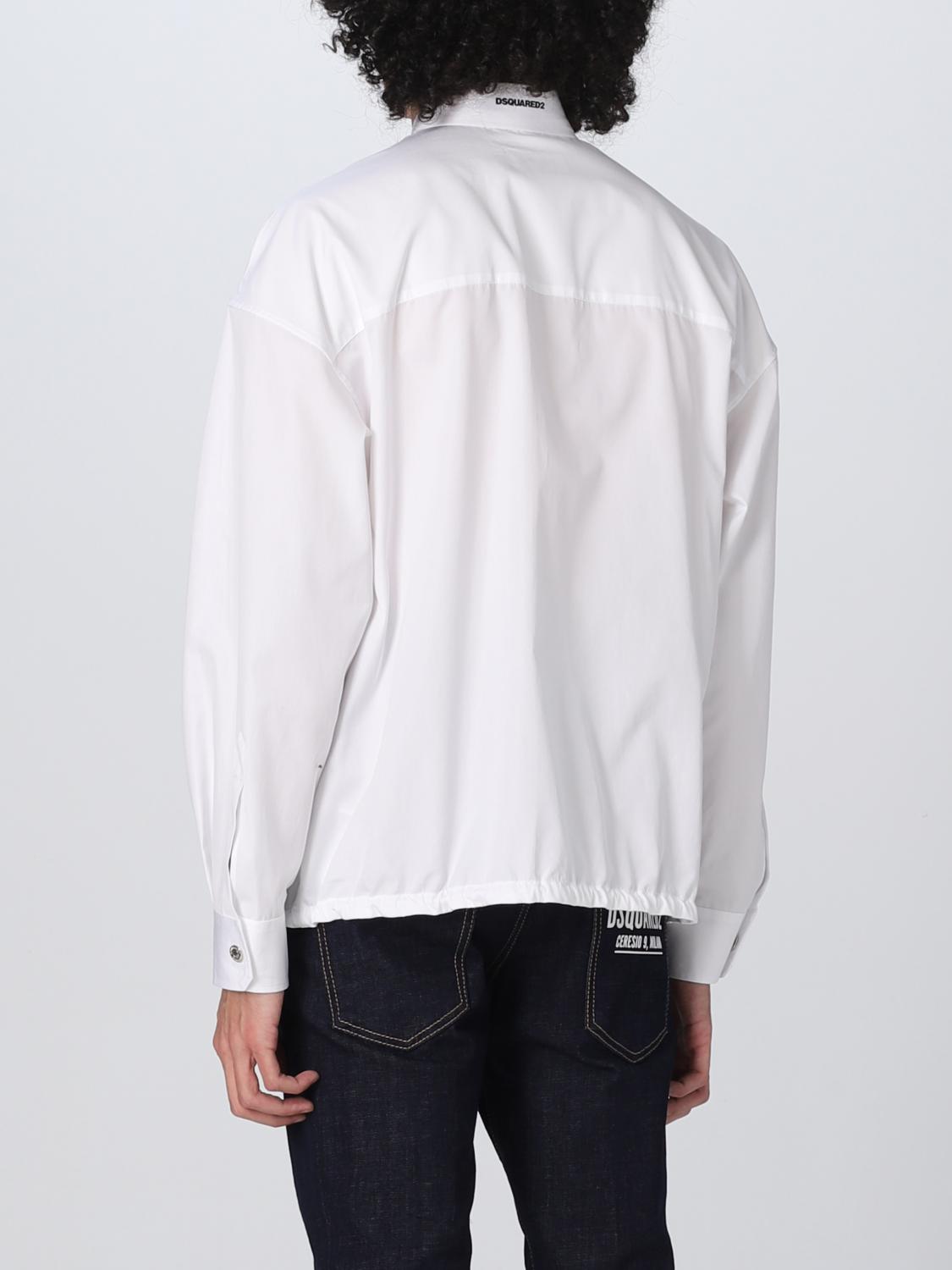 DSQUARED2 GIACCA: Giacca Dsquared2 in cotone, Bianco - Img 3