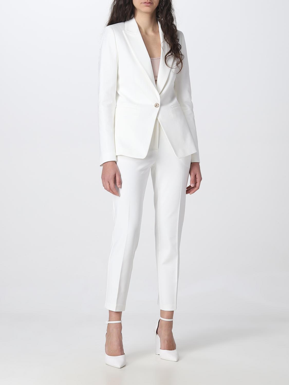 TWINSET PANTALON: Pantalon femme Twinset, Jaune Crème - Img 2