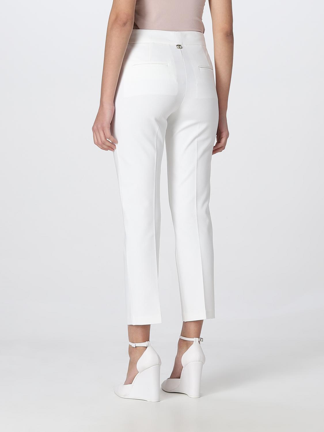 TWINSET PANTALON: Pantalon femme Twinset, Jaune Crème - Img 3