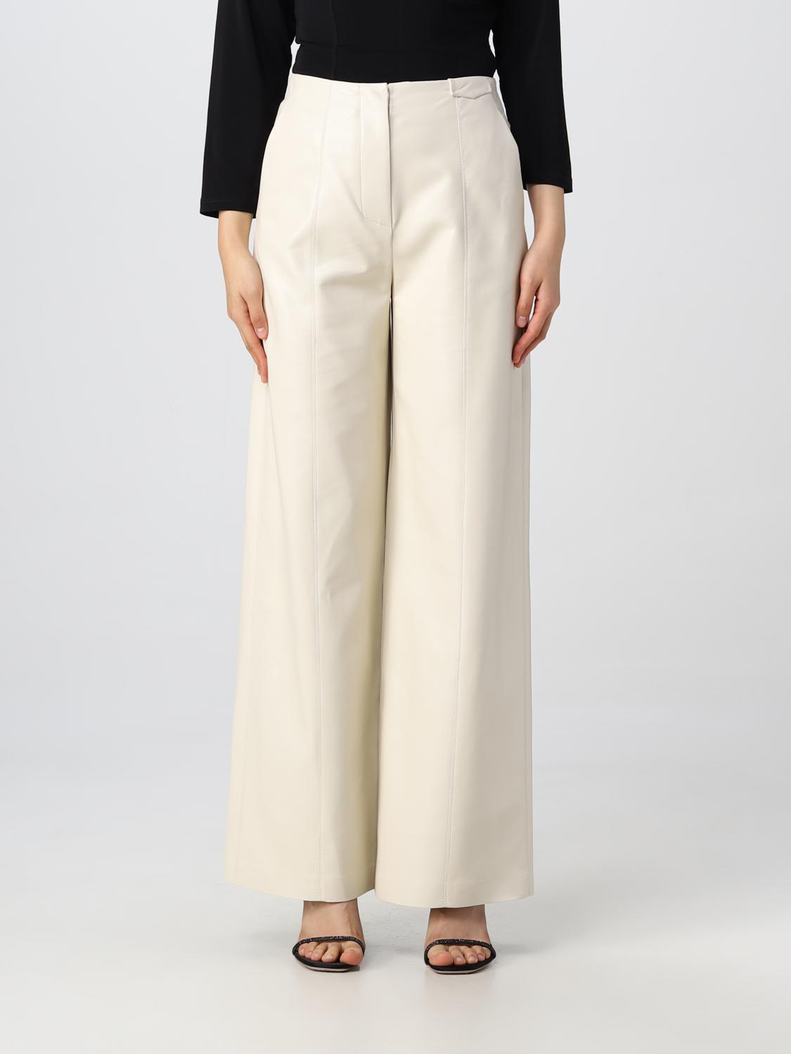 SIMONA CORSELLINI PANTALONI: Pantalone Simona Corsellini in pelle sintetica, Giallo - Img 1