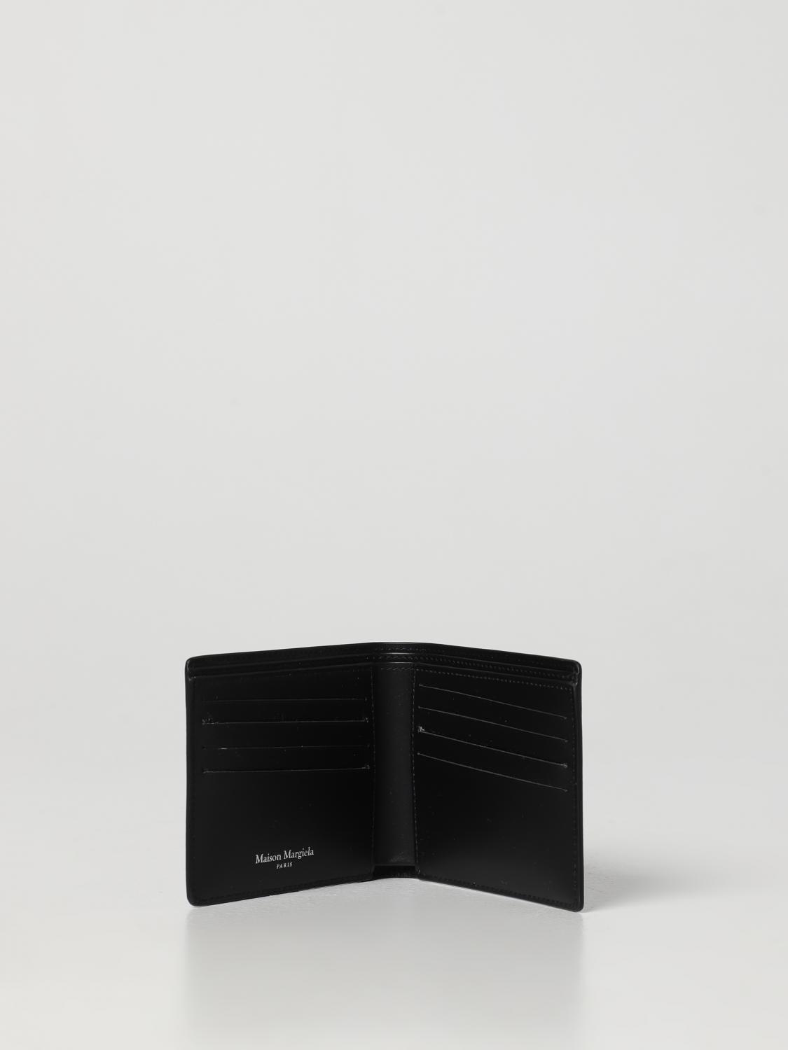 MAISON MARGIELA CARTERA: Cartera Maison Margiela de piel microgranulada, Negro - Img 2