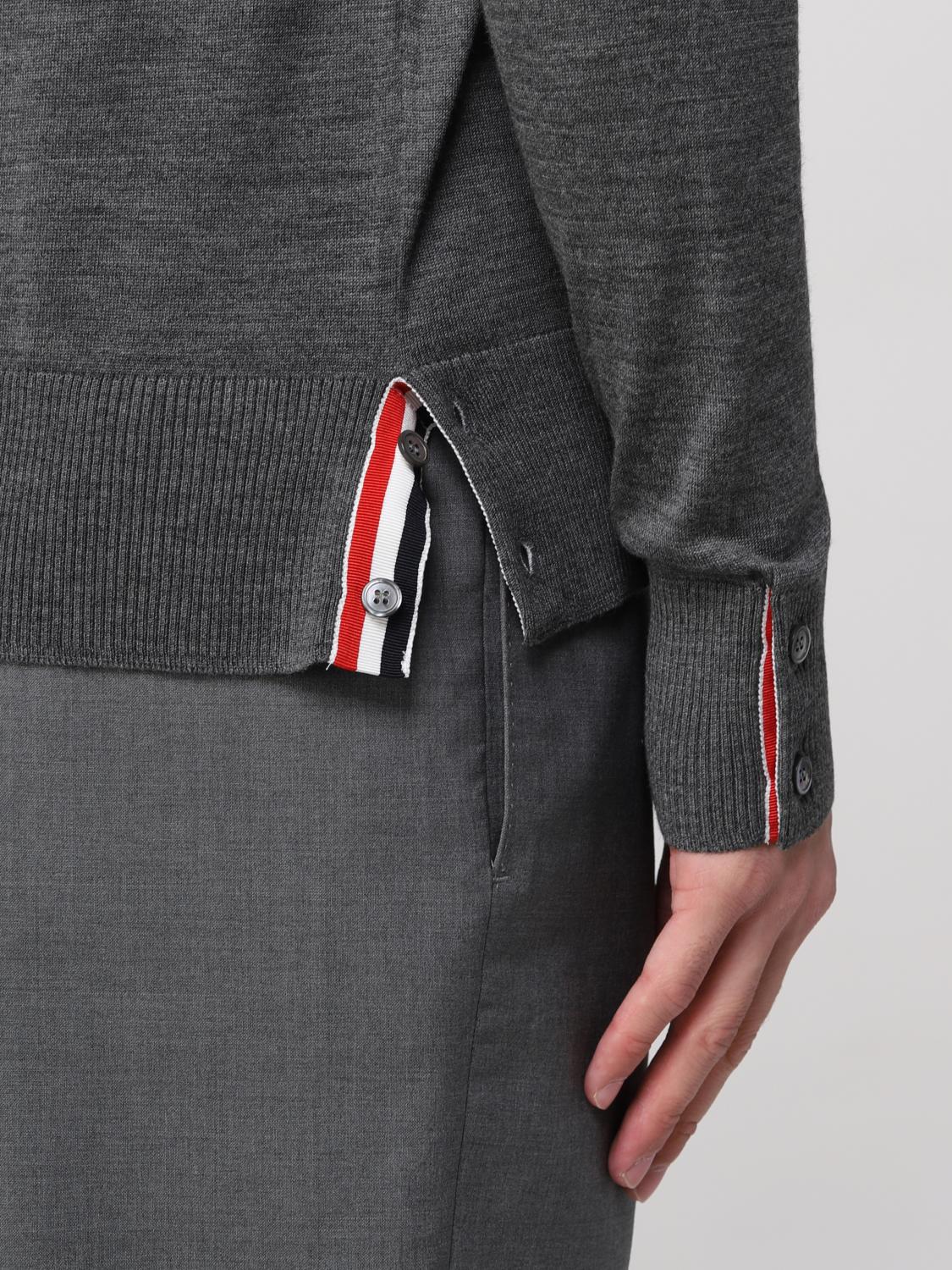 THOM BROWNE PULL: Pull homme Thom Browne, Gris - Img 5