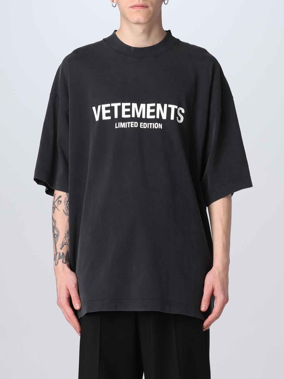 VETEMENTS: T-shirt men - Black | Vetements t-shirt VETEMENTS: T-shirt men - Black | Vetements t-shirt