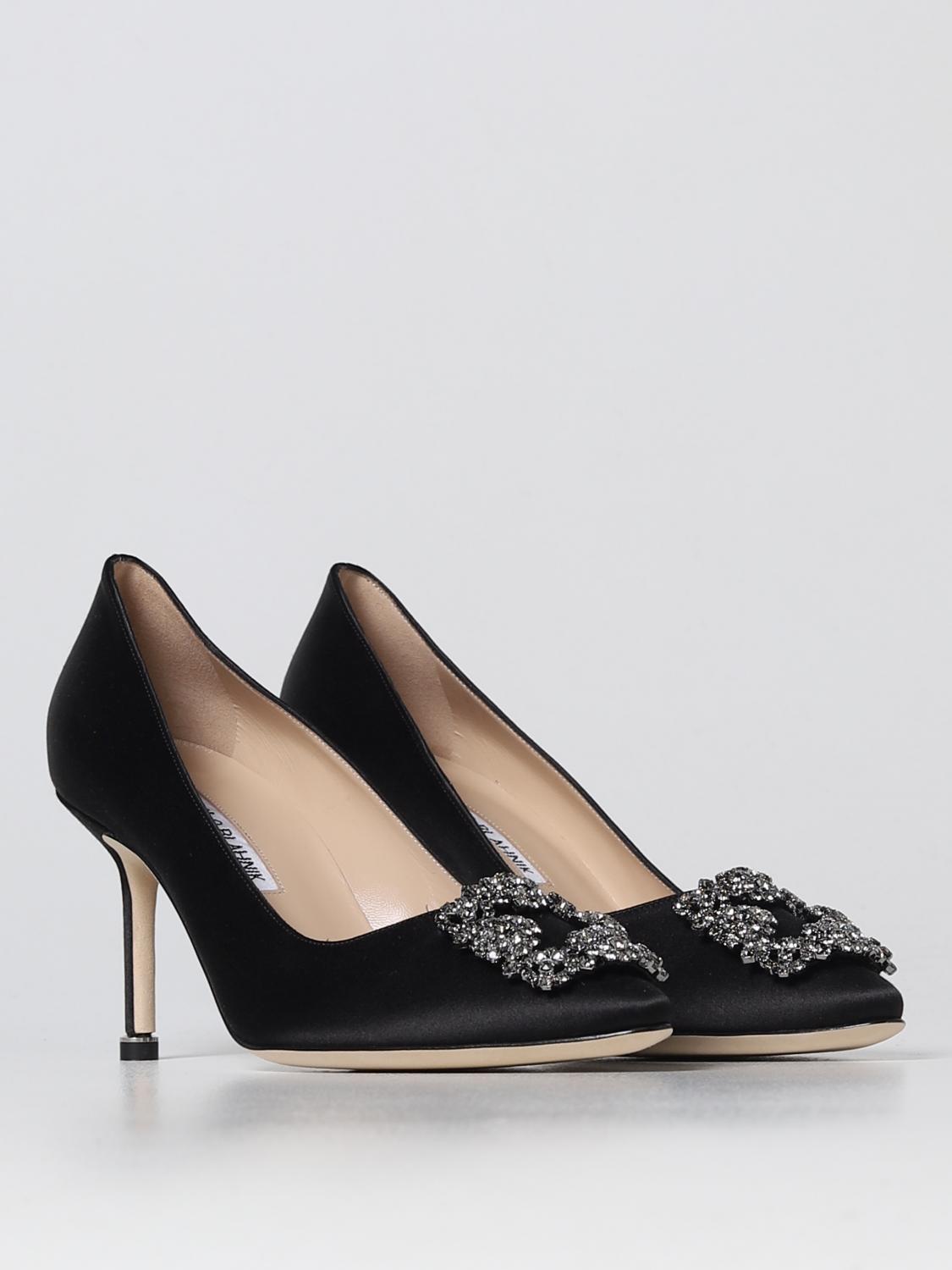 MANOLO BLAHNIK PUMPS: Hangisi Manolo Blahnik décolleté in satin, Black - Img 2