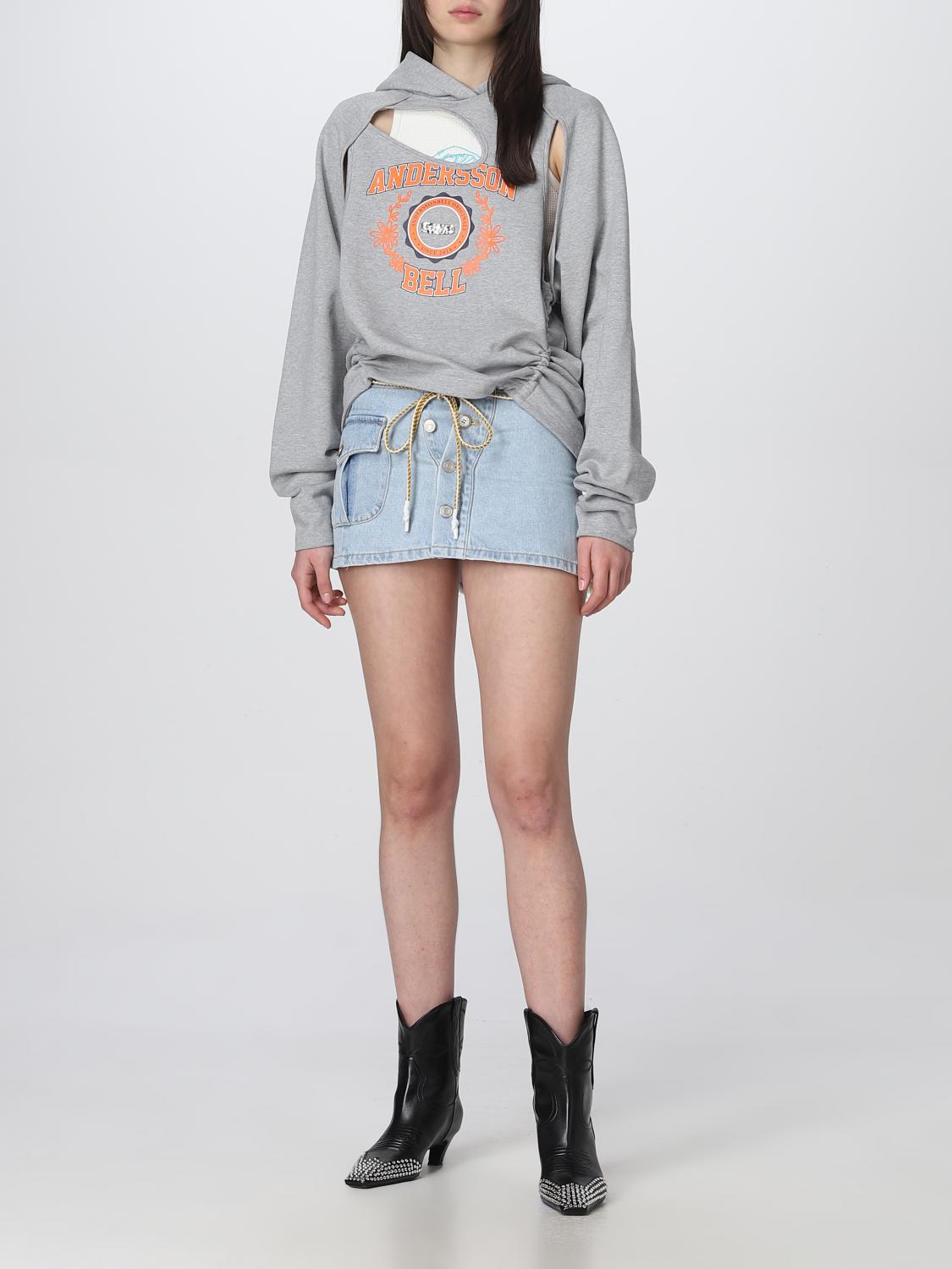 ANDERSSON BELL FELPA: Felpa Andersson Bell in cotone con dettagli cut-out, Grigio - Img 2