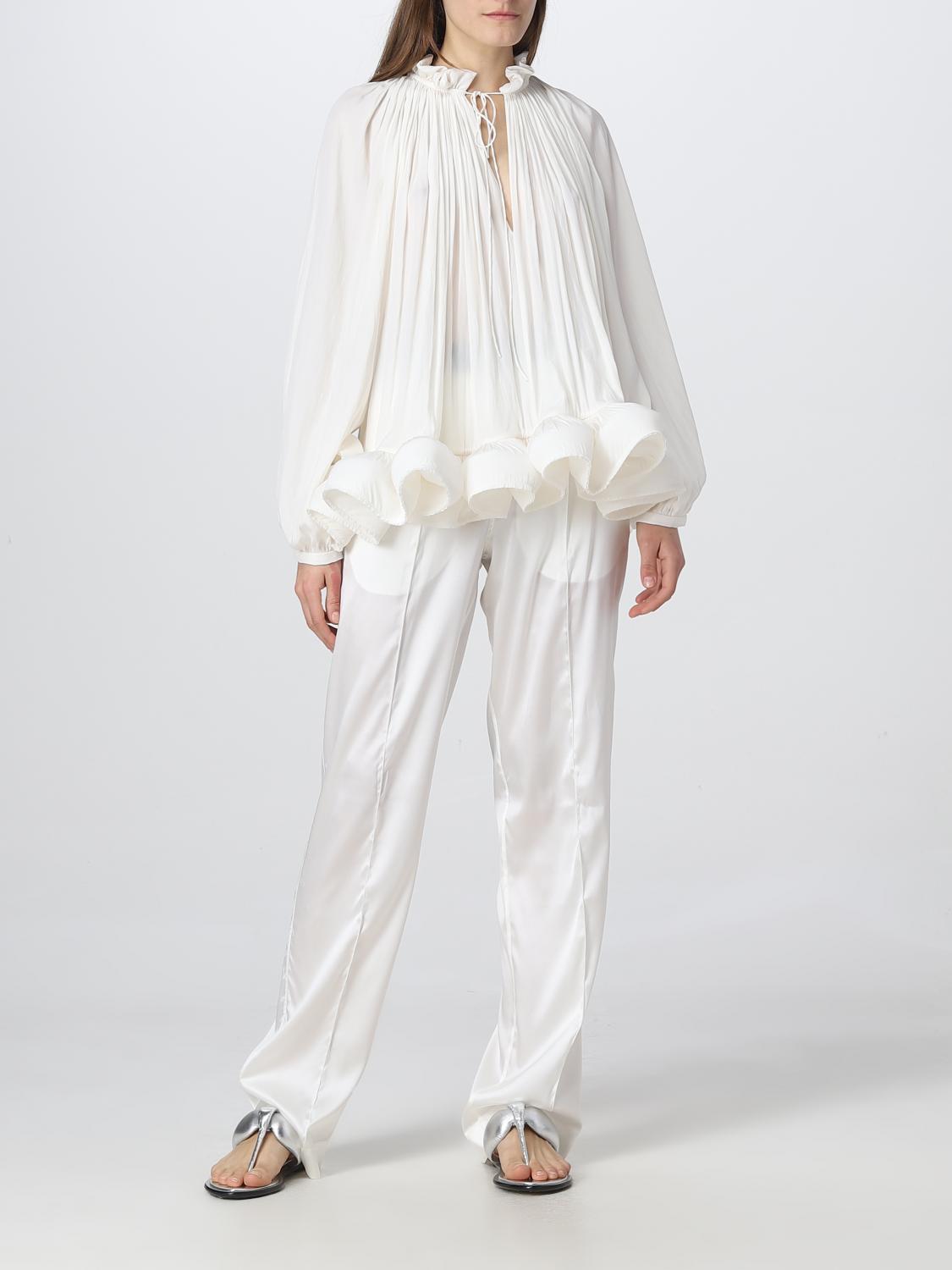 LANVIN HEMDBLUSE: Hemdbluse damen Lanvin, Weiß - Img 2