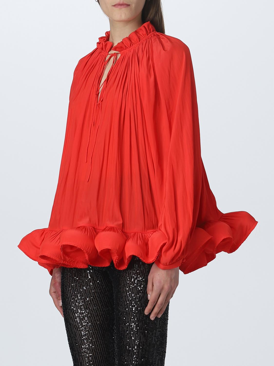 LANVIN HEMDBLUSE: Hemdbluse damen Lanvin, Rot - Img 3