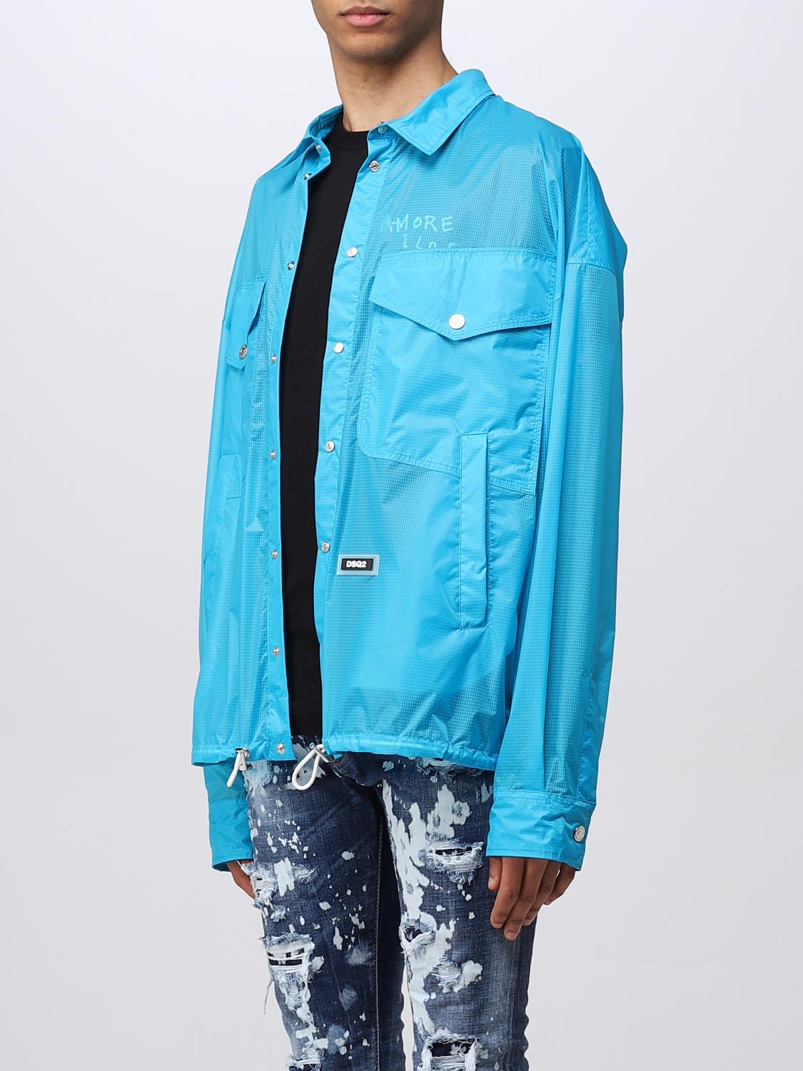 DSQUARED2 GIACCA: Giacca Dsquared2 in nylon, Azzurro - Img 4