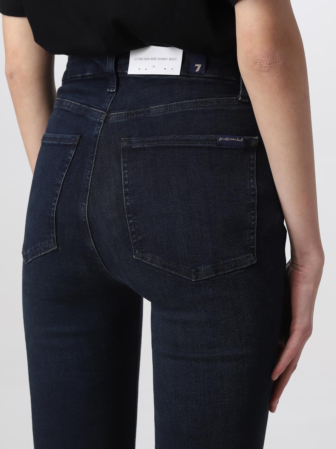 7 FOR ALL MANKIND VAQUEROS: Vaquero mujer 7 For All Mankind, Azul Oscuro - Img 3