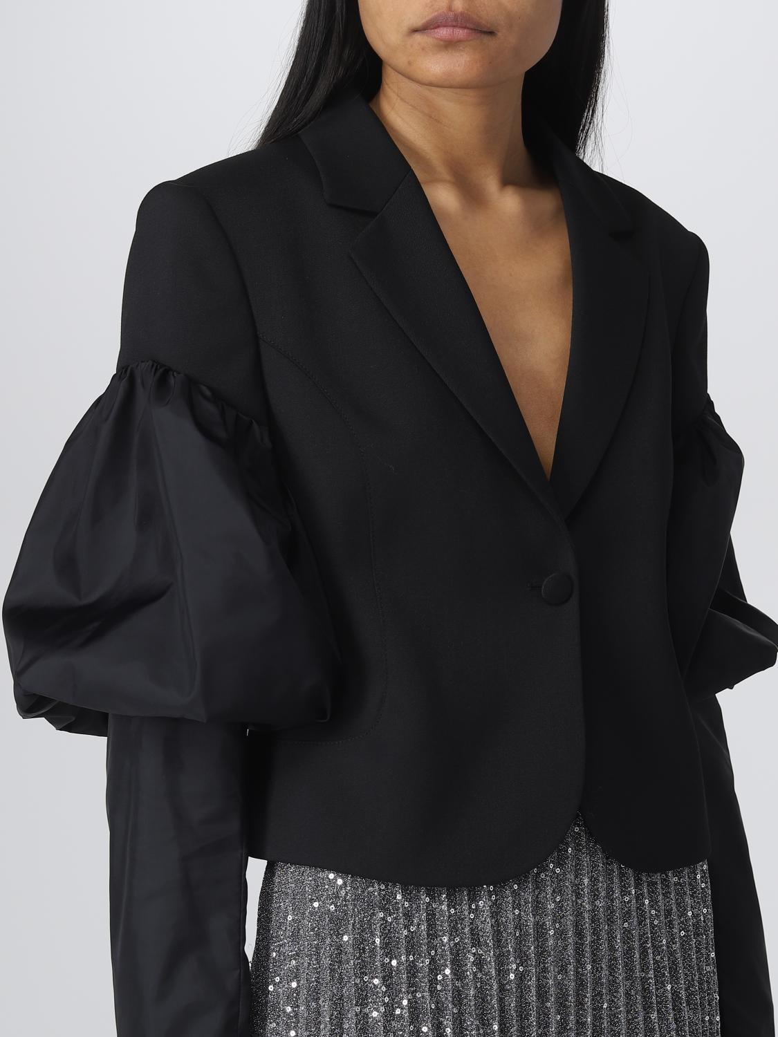 KARL LAGERFELD GIACCA: Blazer Karl Lagerfeld in misto lana, Nero - Img 4