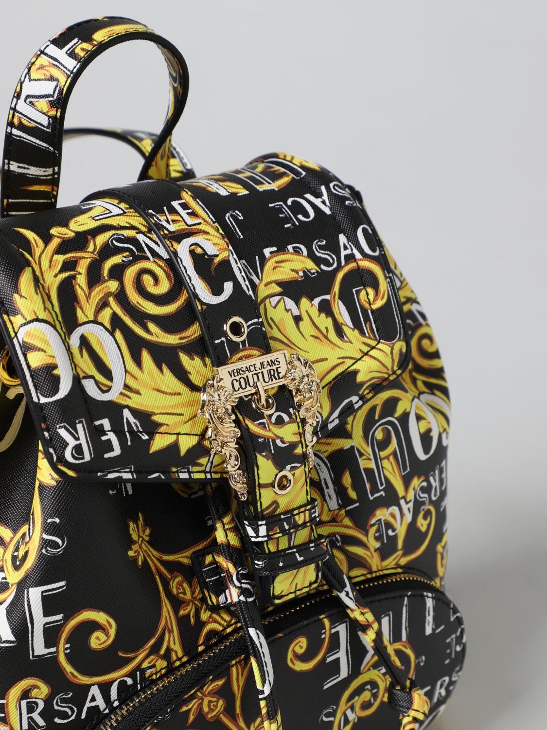 VERSACE JEANS COUTURE: backpack in saffiano synthetic leather