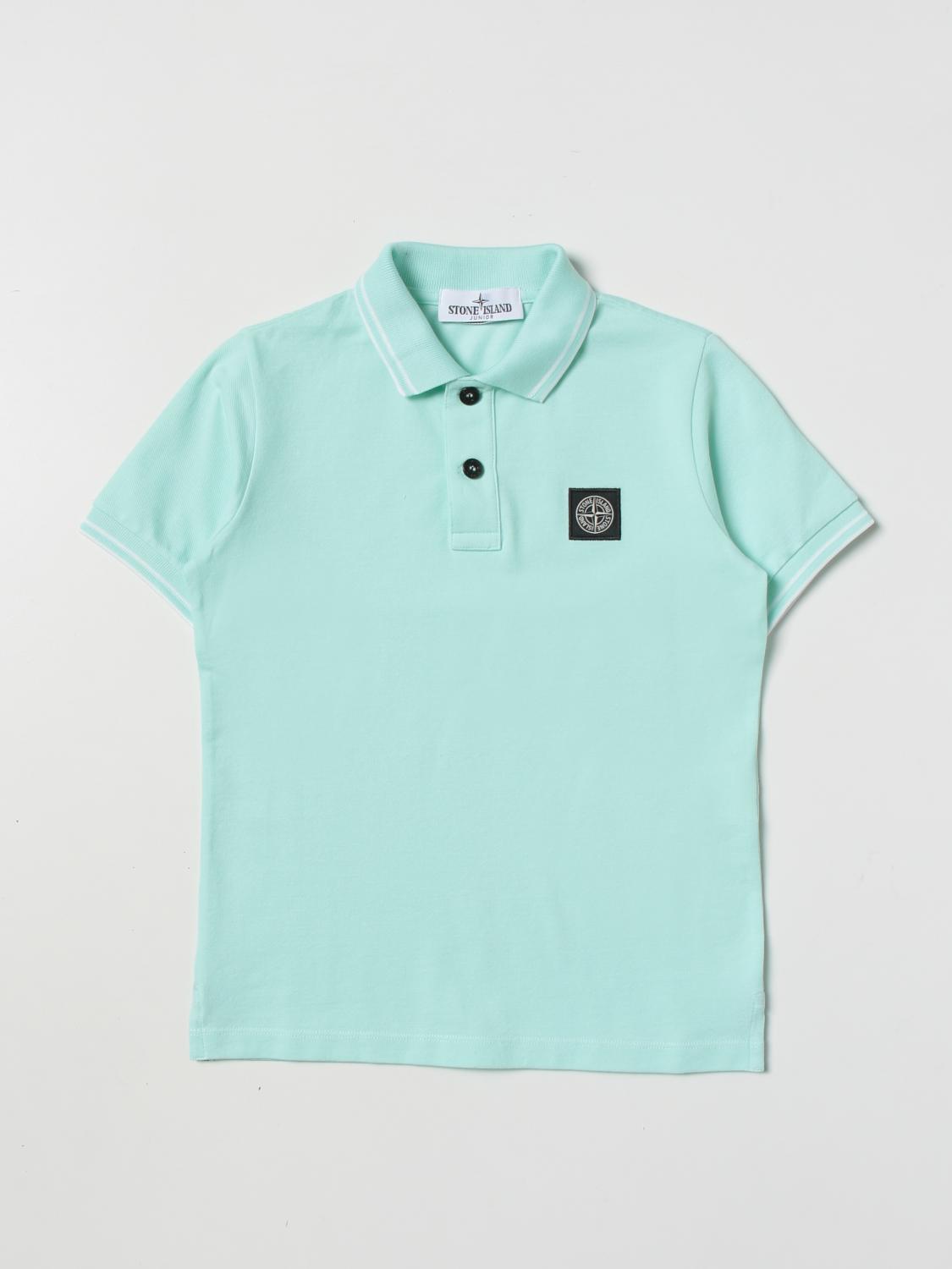 STONE ISLAND JUNIOR ポロシャツ: Tシャツ ボーイ Stone Island Junior, グリーン - Img 1