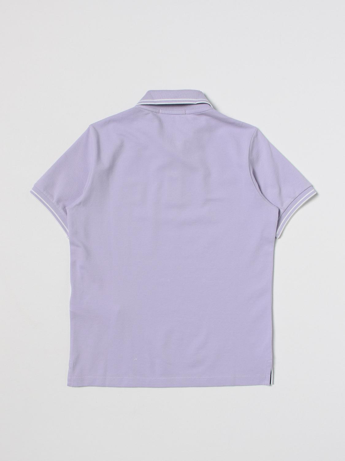 STONE ISLAND JUNIOR ポロシャツ: Tシャツ ボーイ Stone Island Junior, ライラック - Img 2