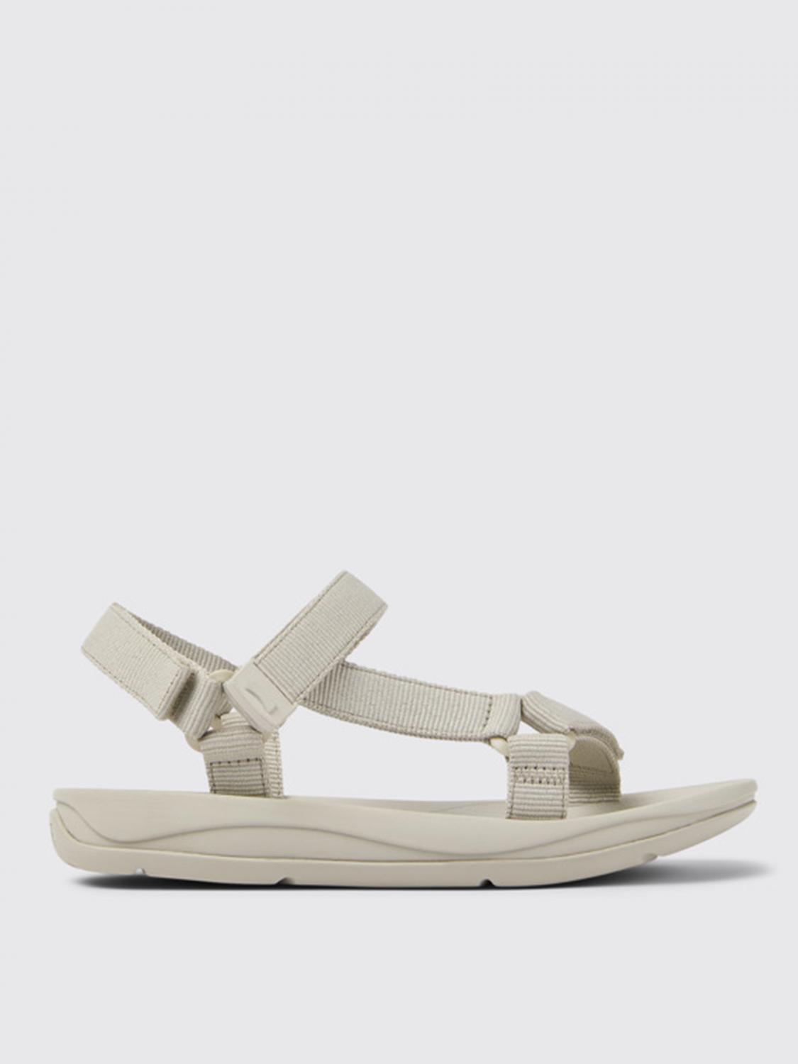 CAMPER FLAT SANDAL: Match Camper sandals in recycled PET, Grey - Img 1